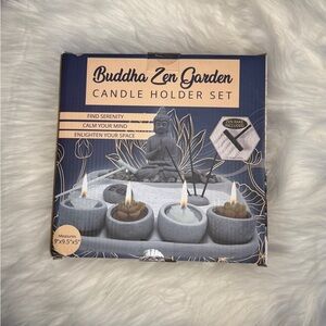 Buddha Zen Garden Candle Holder Set